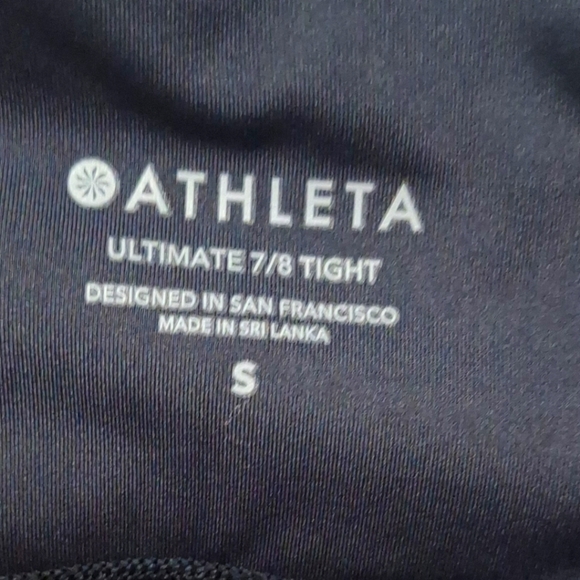 Athleta Stash Pocket Colorblock Ultimate 7/8 Tight Women's Leggings Size S - Picture 7 of 7